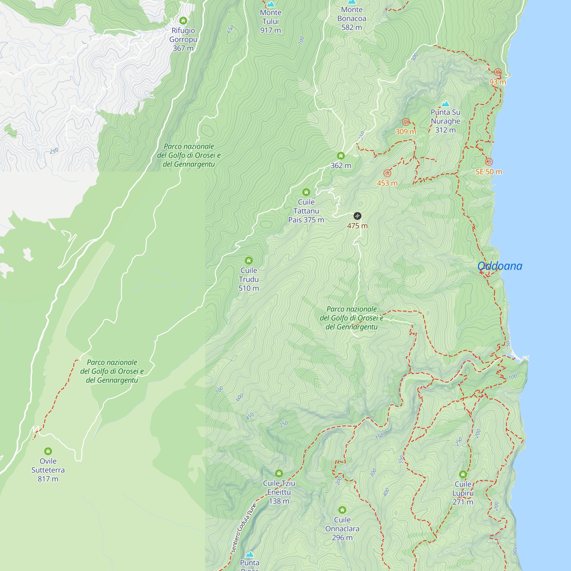Cuile Sa Sedda 'e S'Atta map