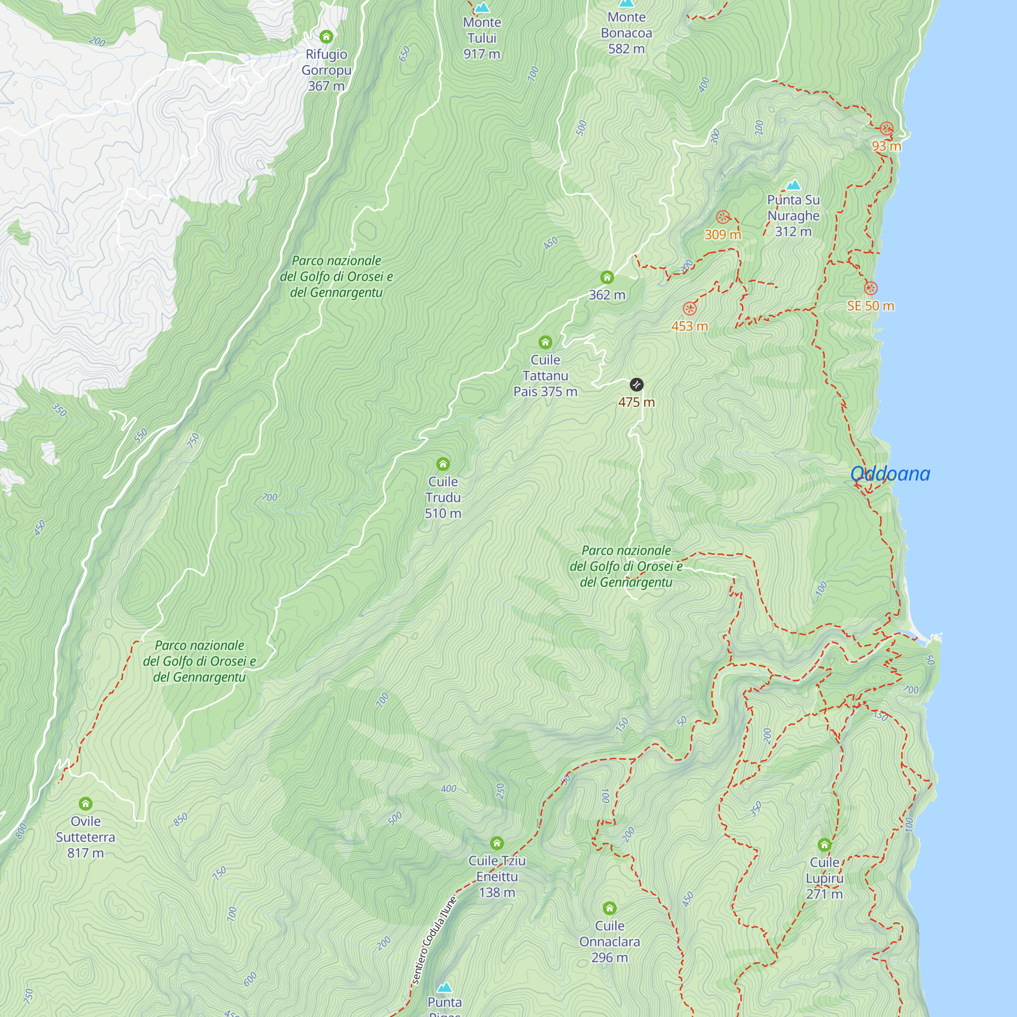 Cuile Sa Sedda 'e S'Atta map