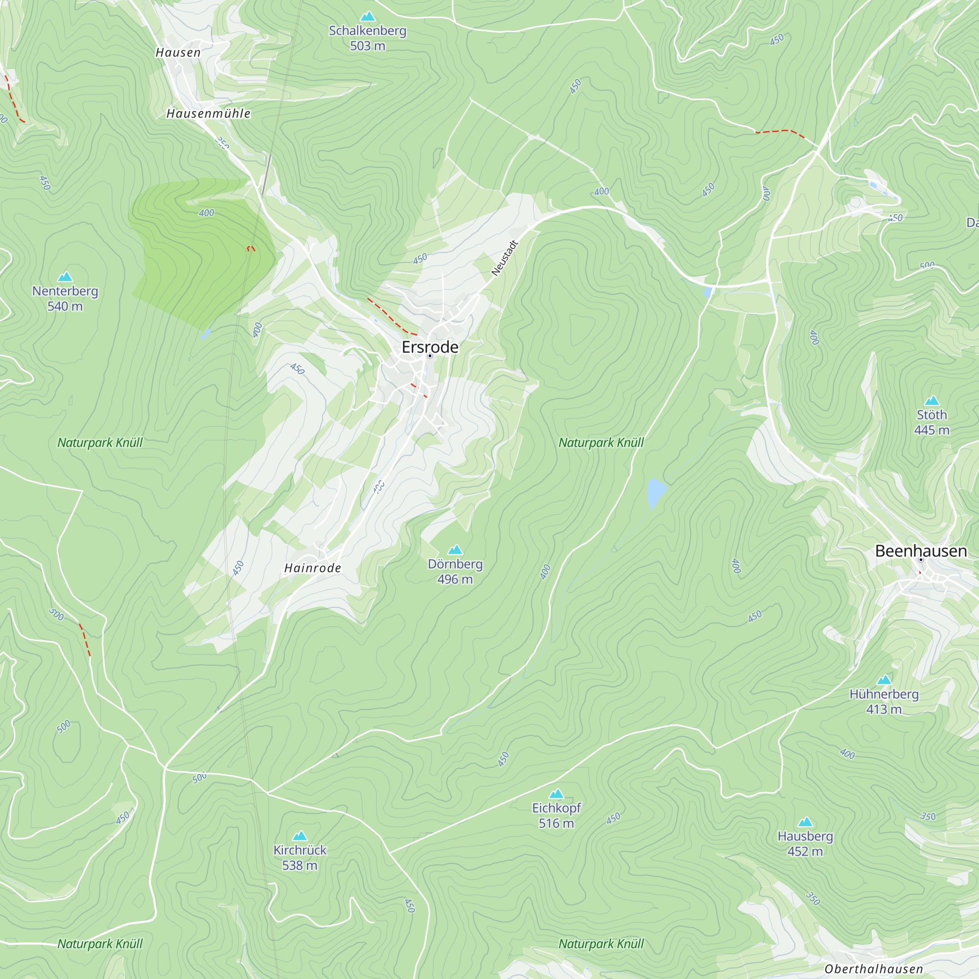 Schutzhütte Alter Sportplatz map