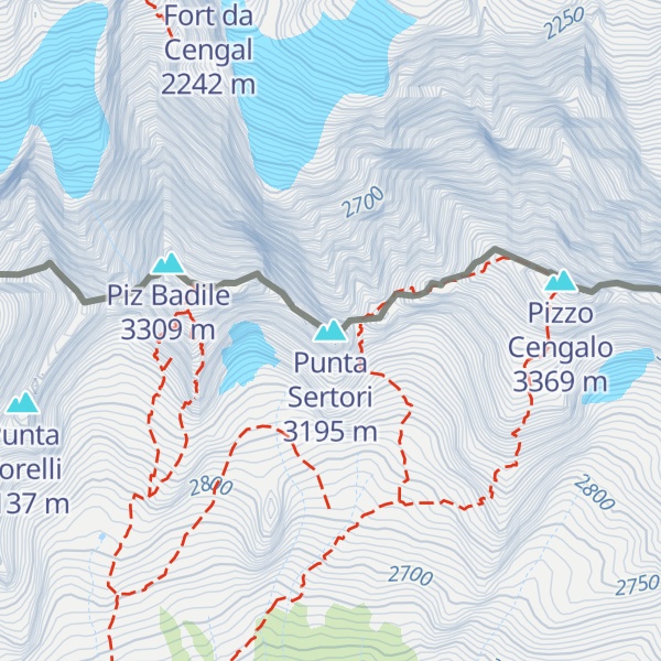 Map of Punta Sertori