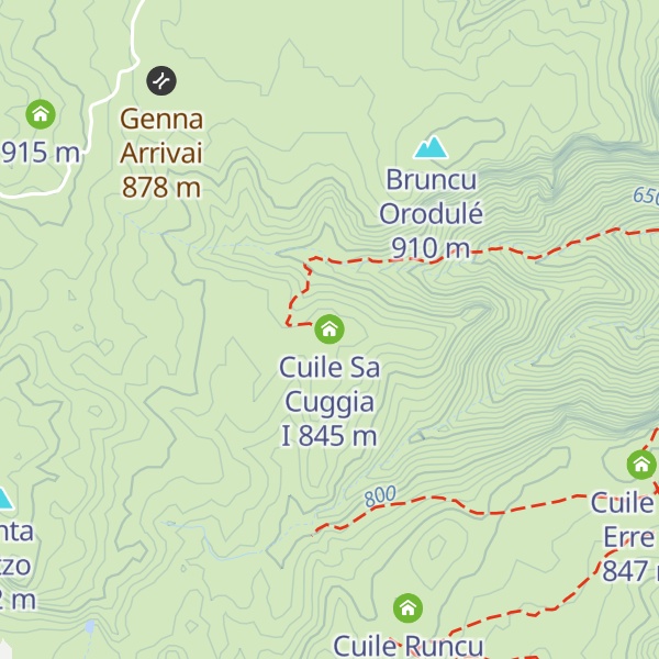 Map of Cuile Sa Cuggia I