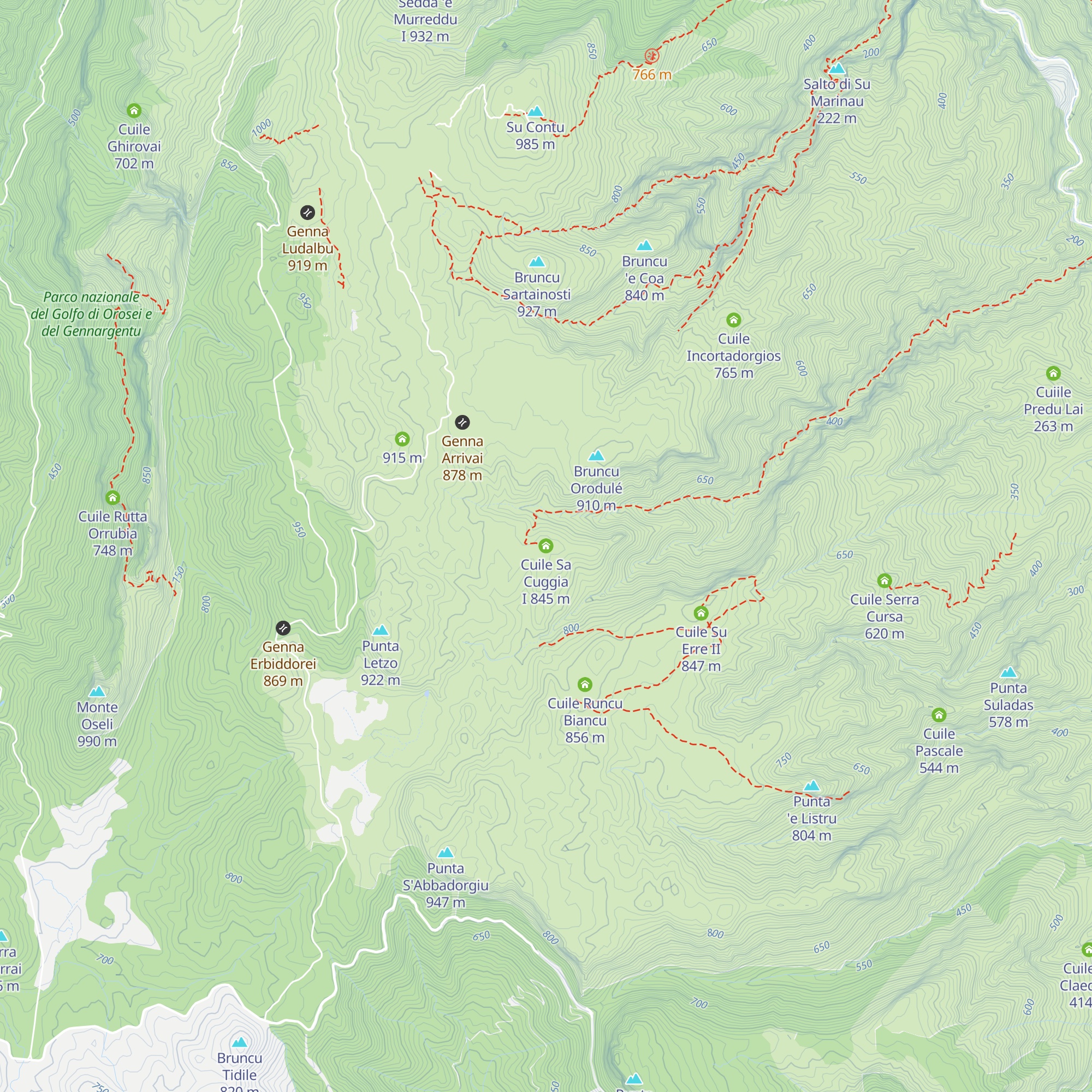 Cuile Sa Cuggia I map