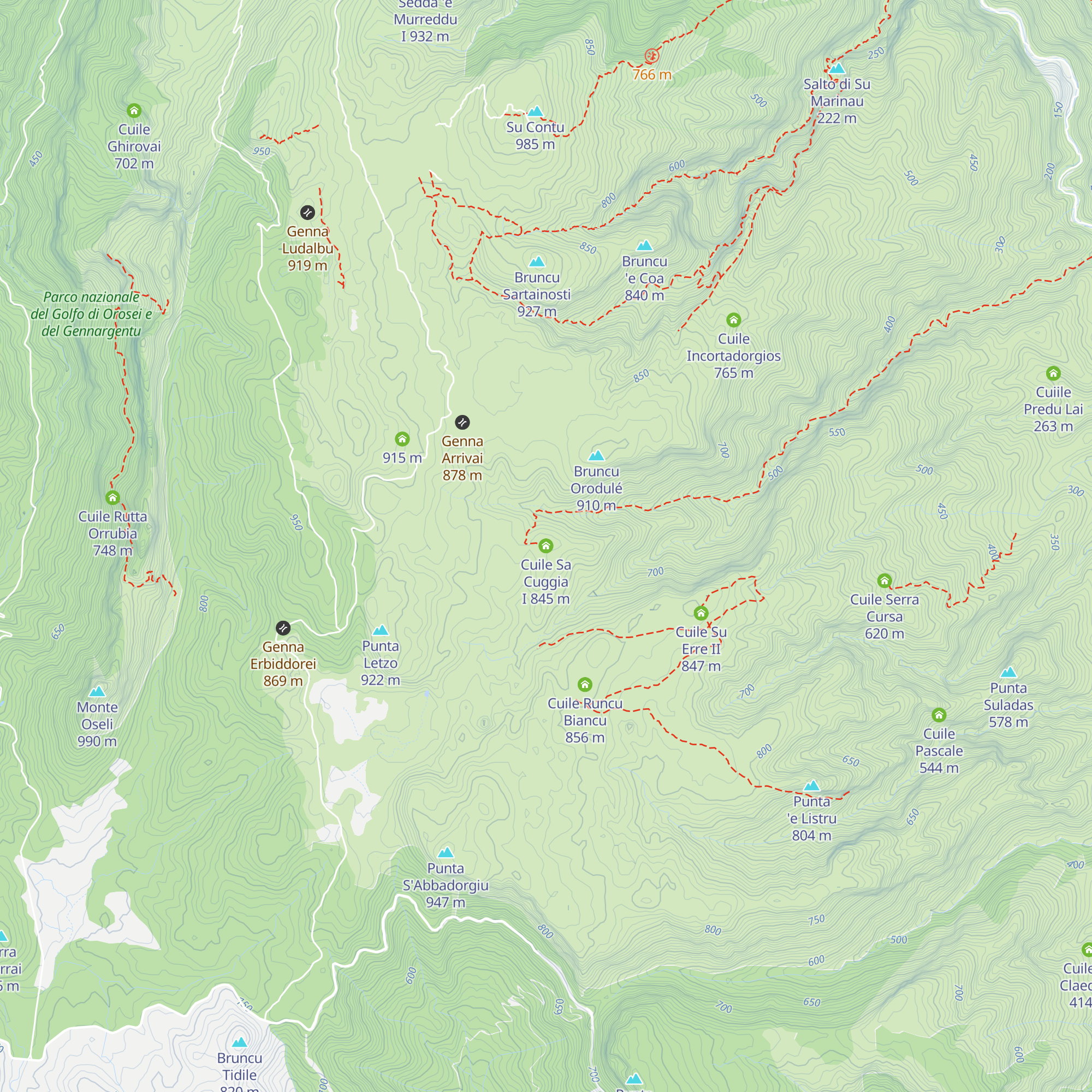 Cuile Sa Cuggia I map