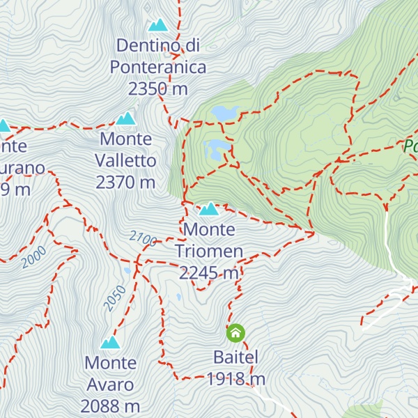 Map of Monte Triomen