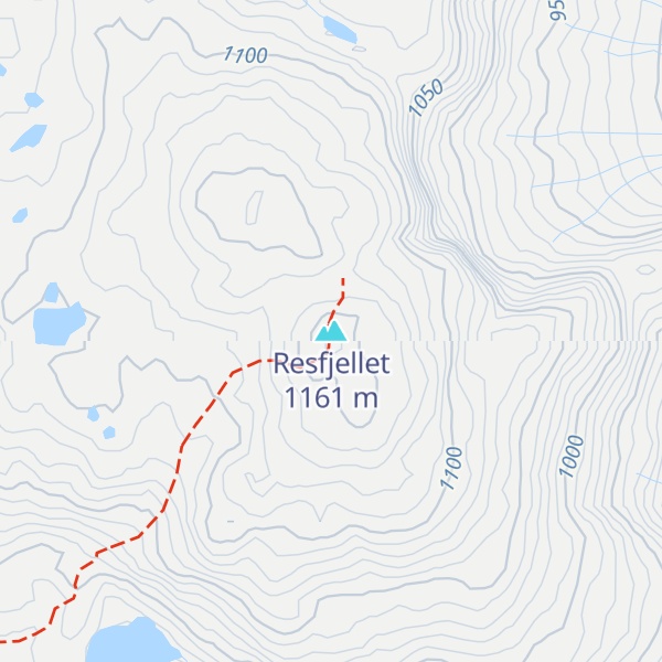 Map of Resfjellet