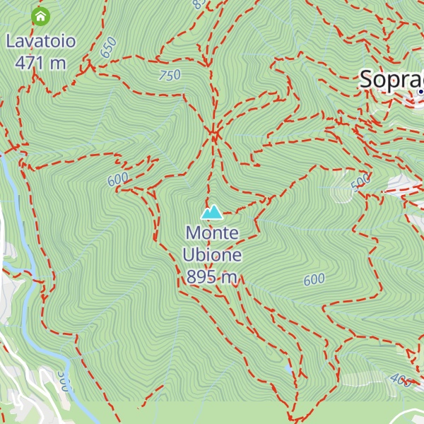 Map of Monte Ubione