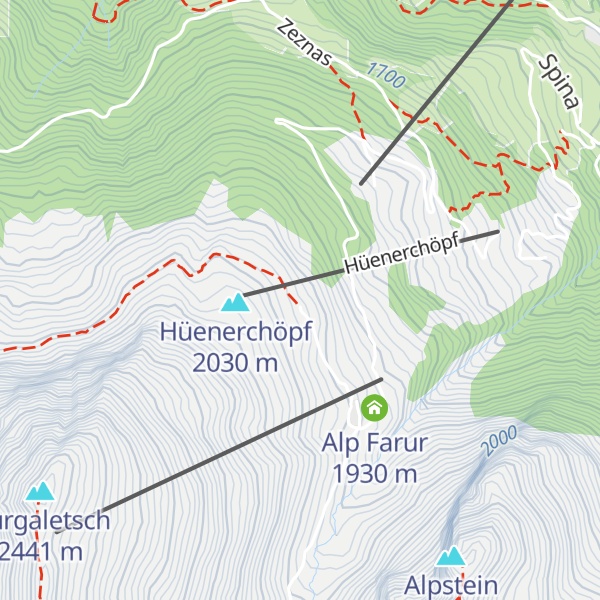 Map of Bergrestaurant Hühnerköpfe