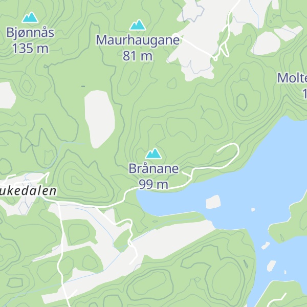 Map of Brånane