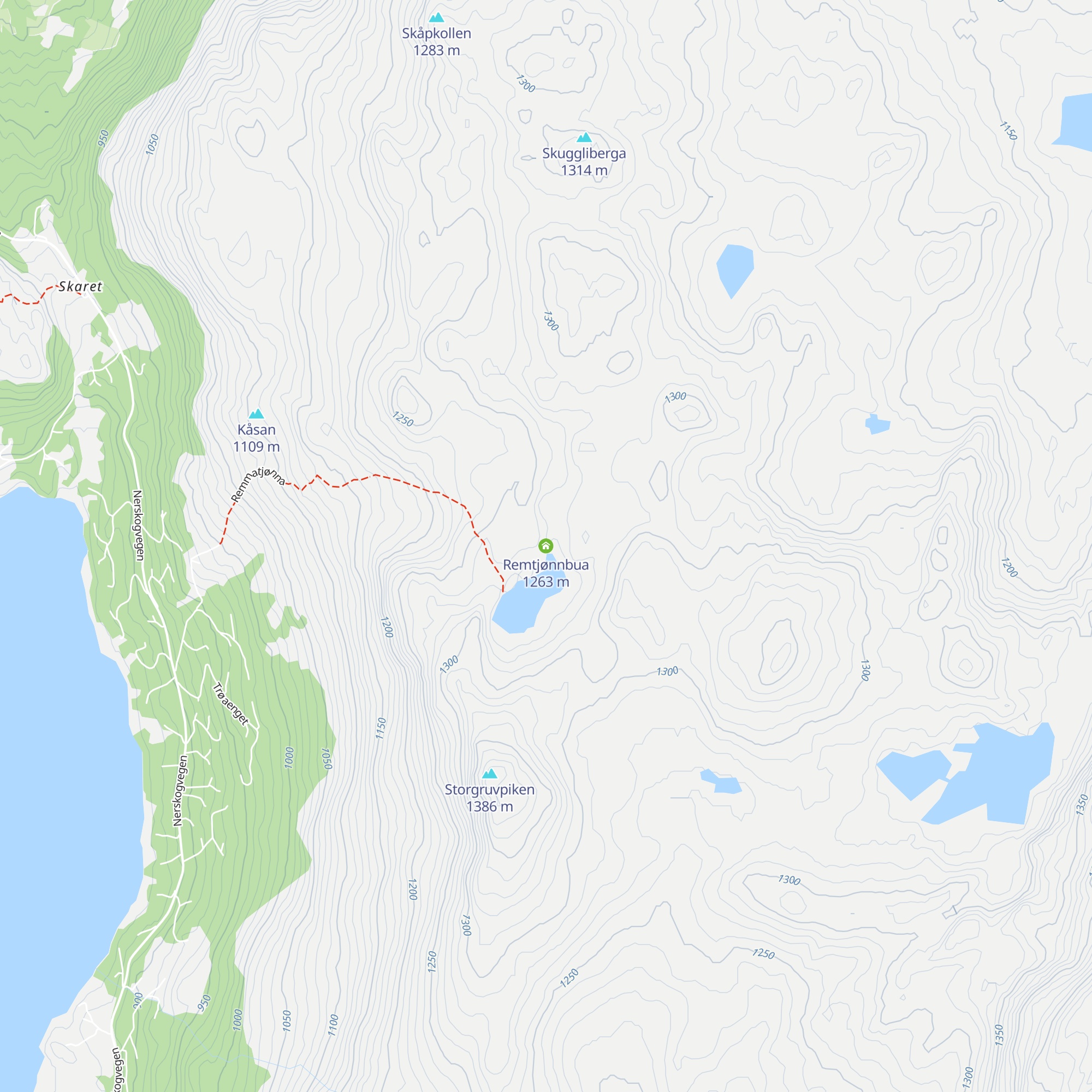 Remtjønnbua map