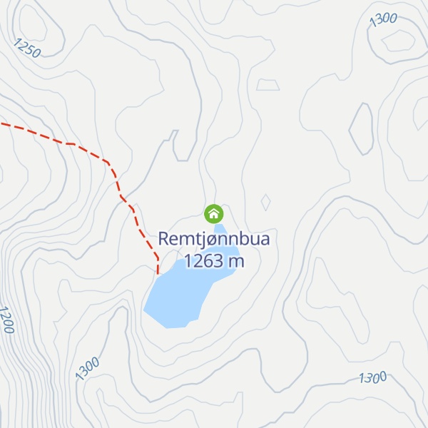 Map of Remtjønnbua