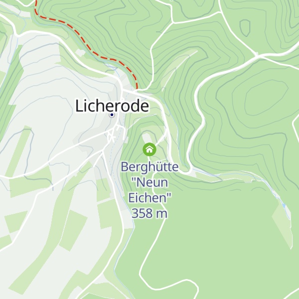 Map of Berghütte "Neun Eichen"