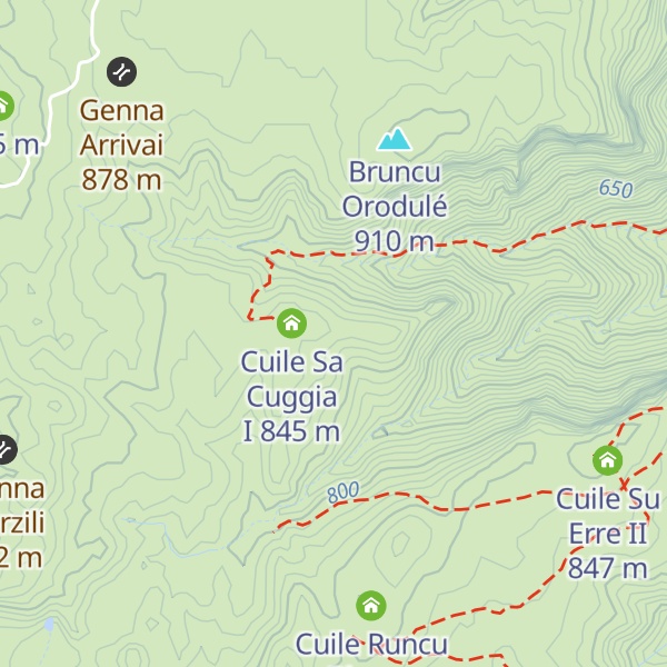Map of Cuile Sa Cuggia I