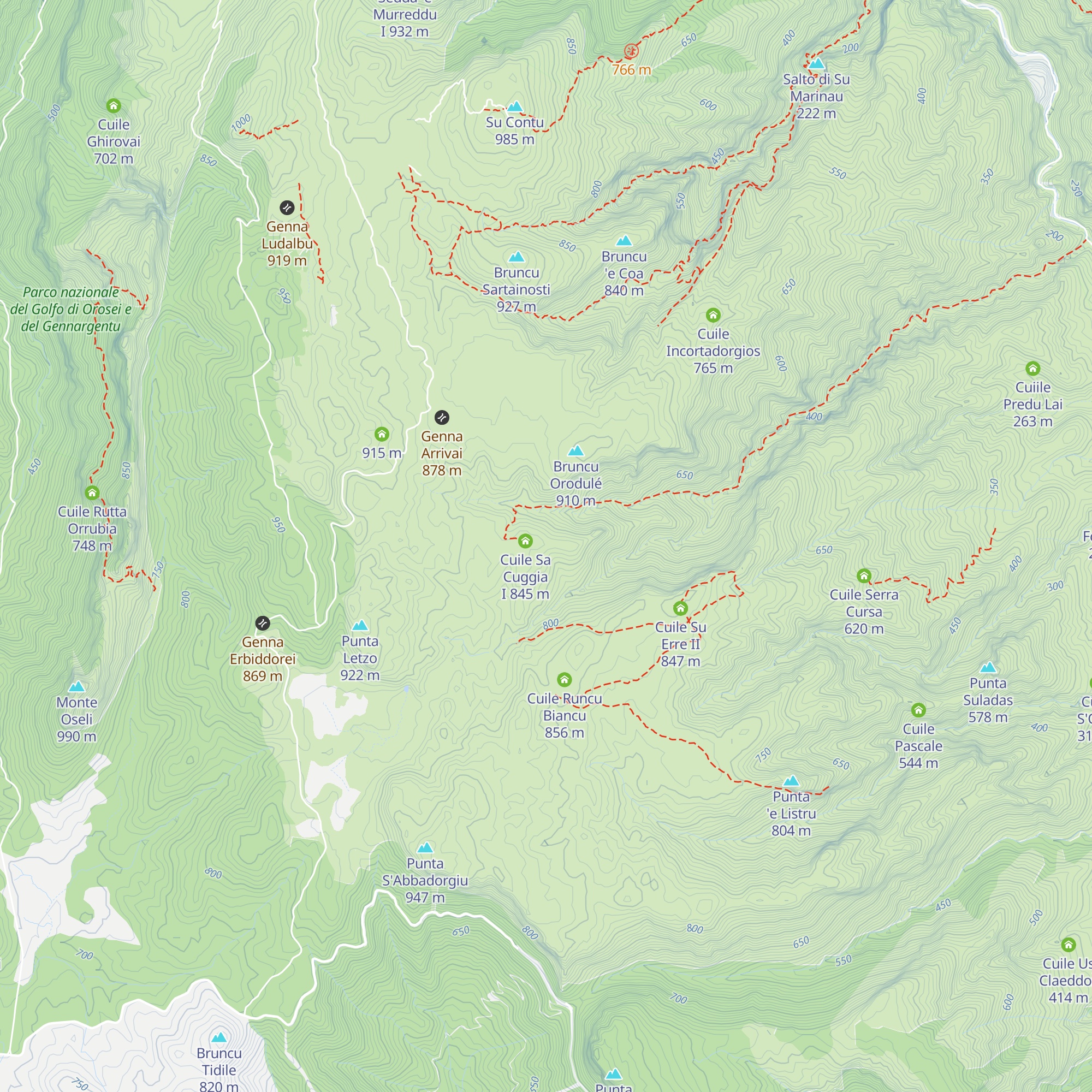 Cuile Sa Cuggia I map