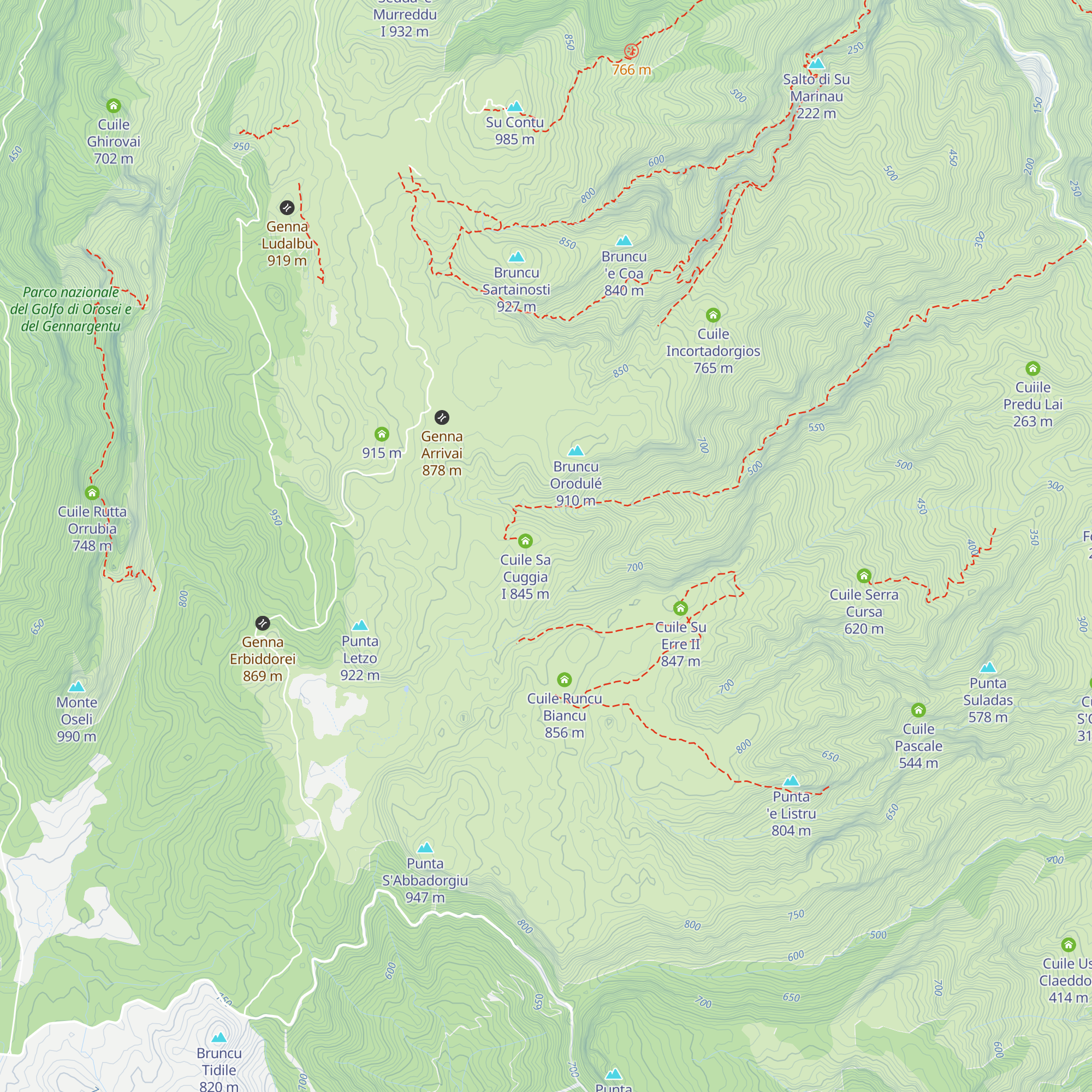 Cuile Sa Cuggia I map