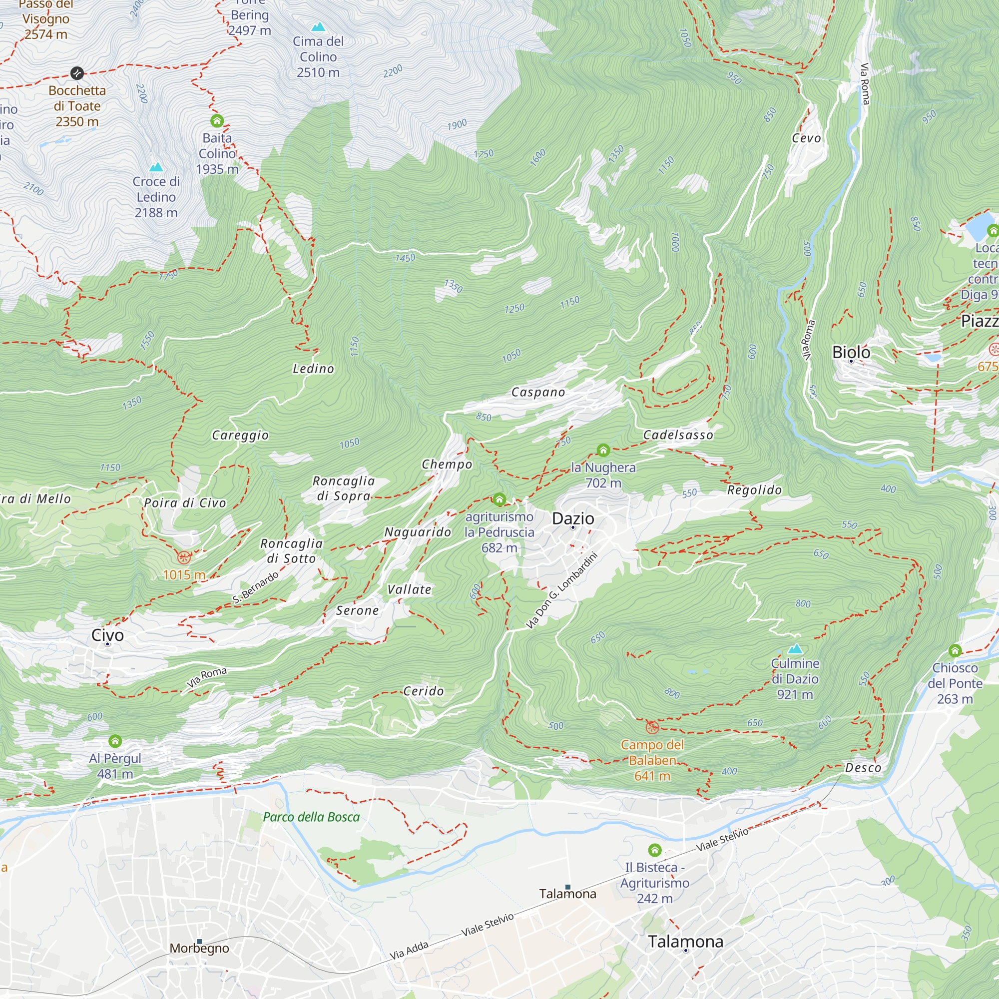 agriturismo la Pedruscia map
