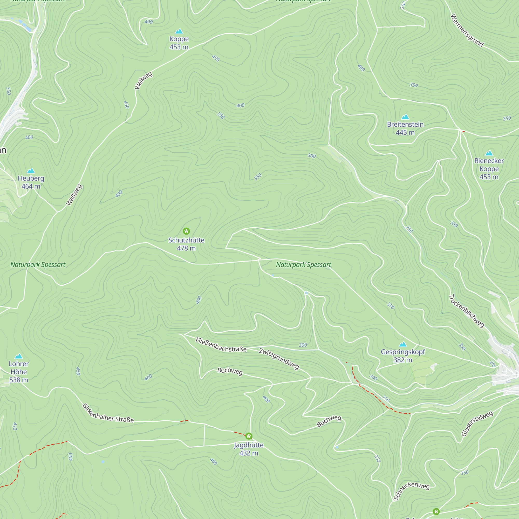 "Weißes Kreuz" Hütte map