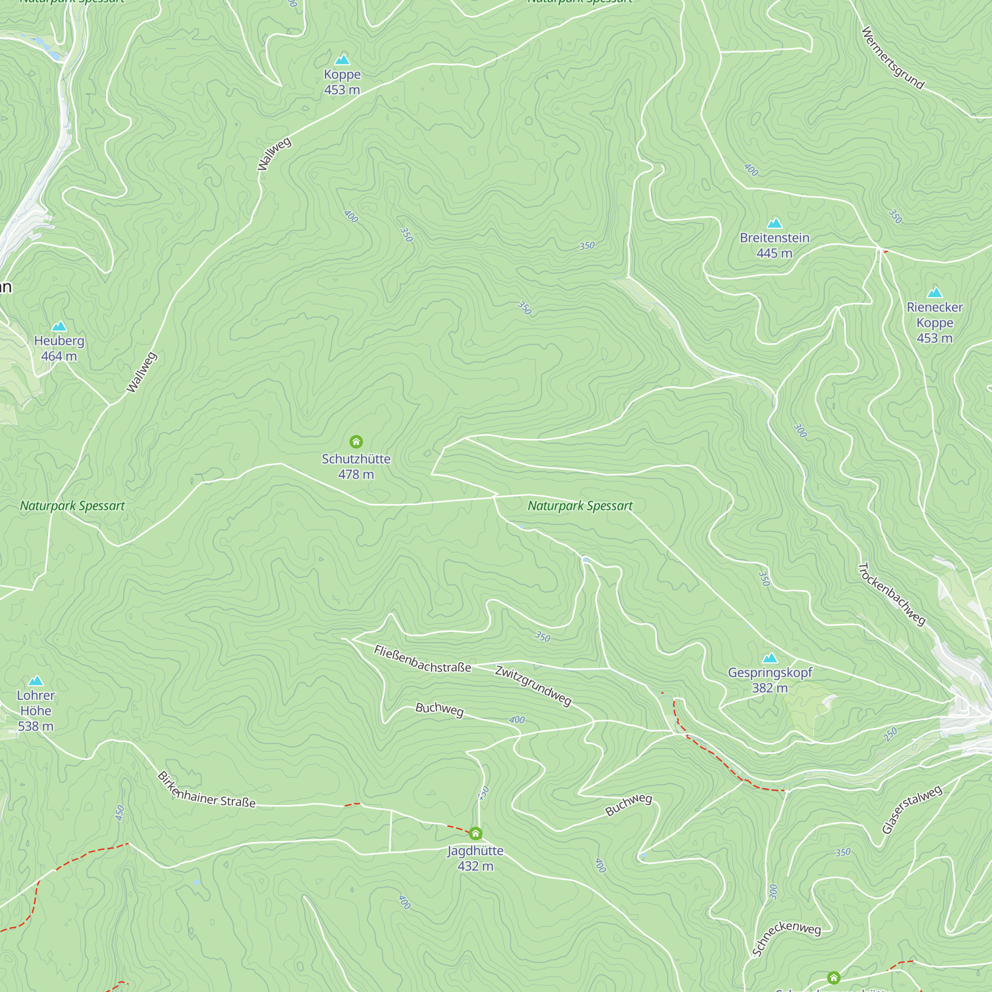 "Weißes Kreuz" Hütte map