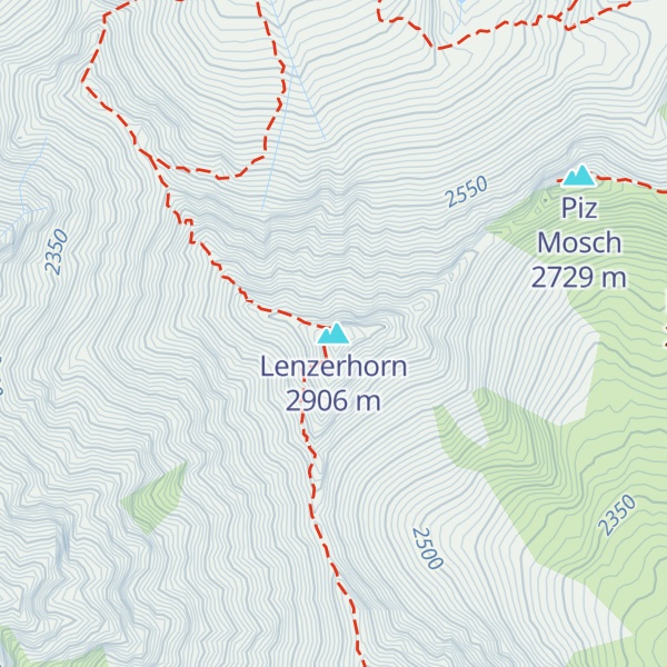 Map of Lenzerhorn
