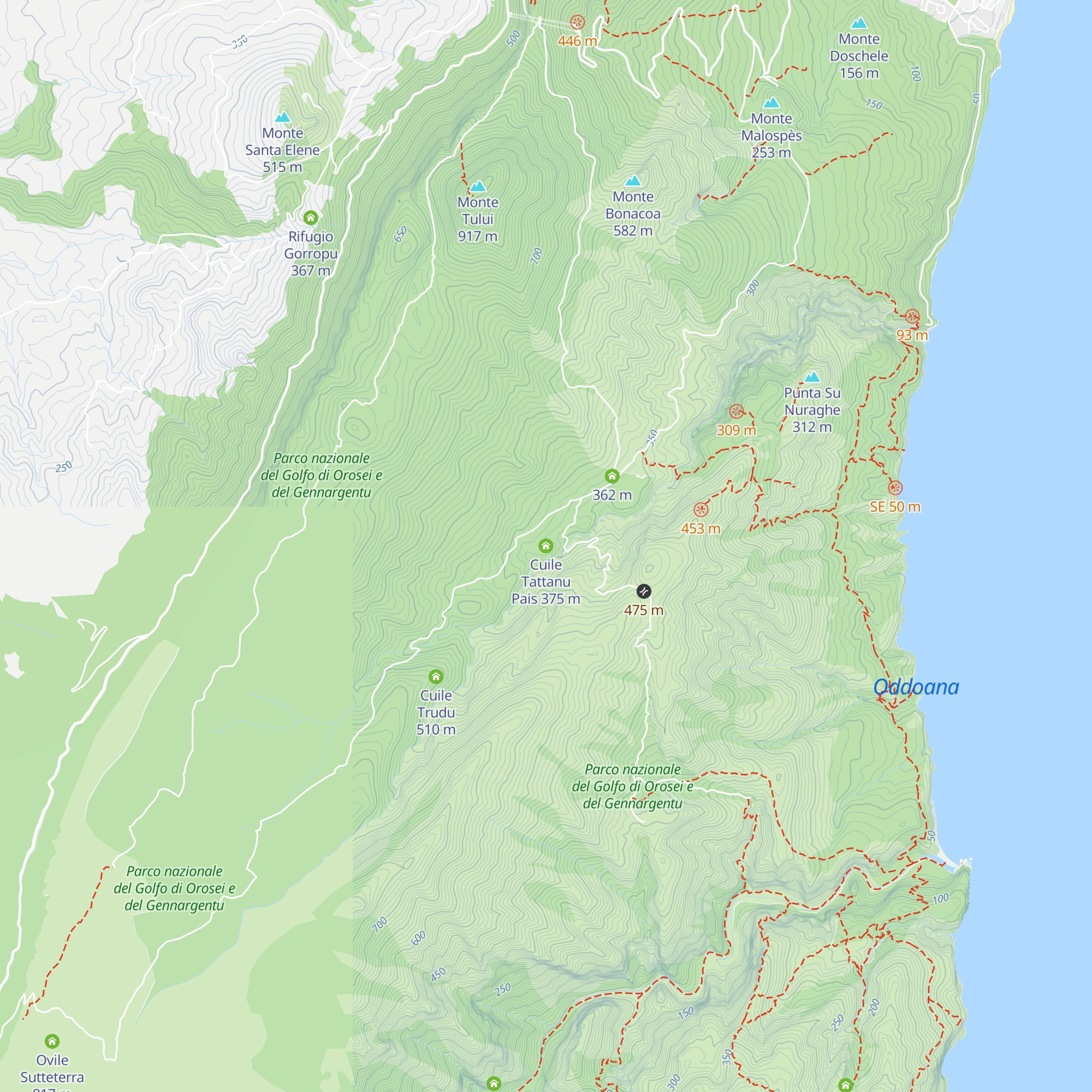 Cuile Tattanu Pais map