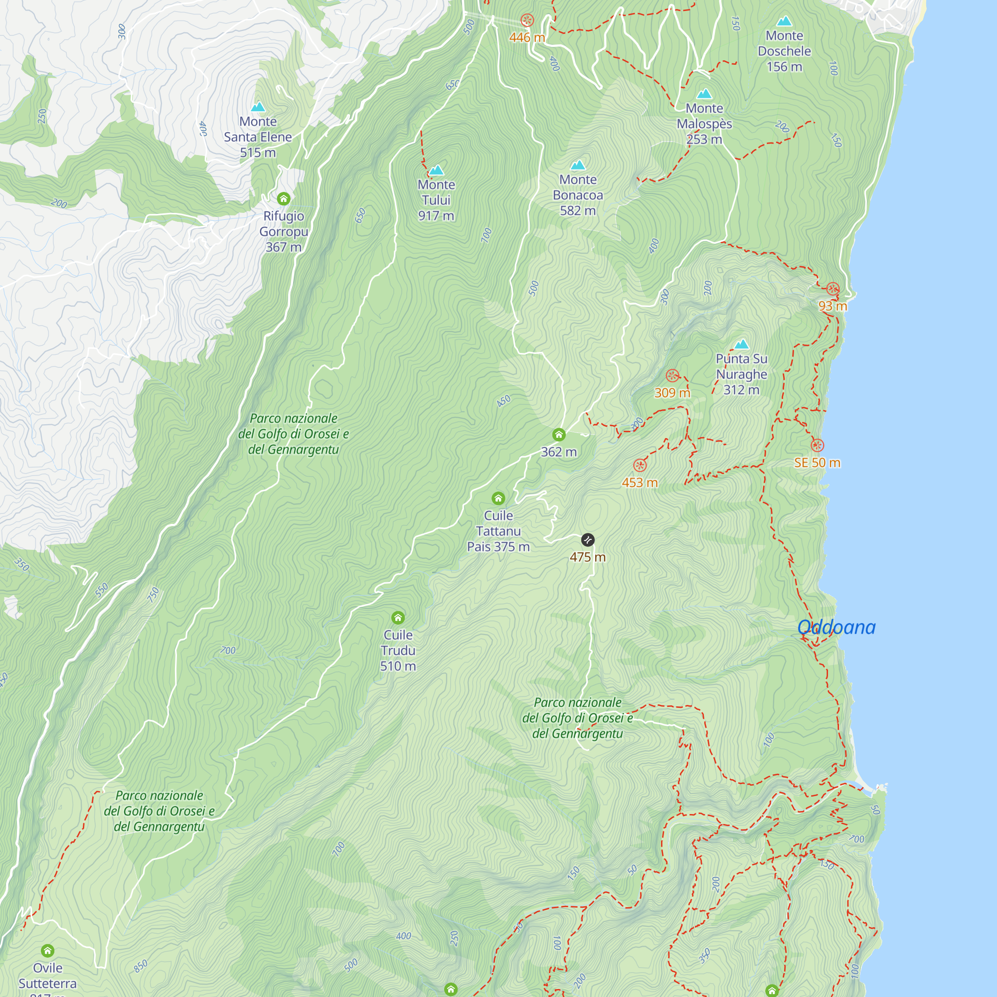Cuile Tattanu Pais map