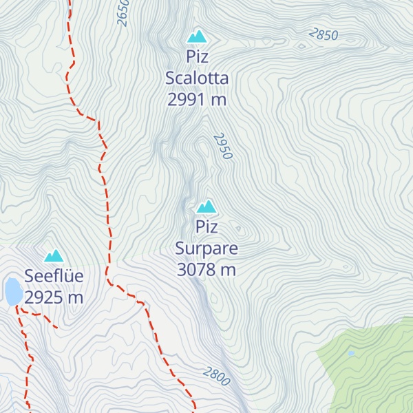 Map of Piz Surpare