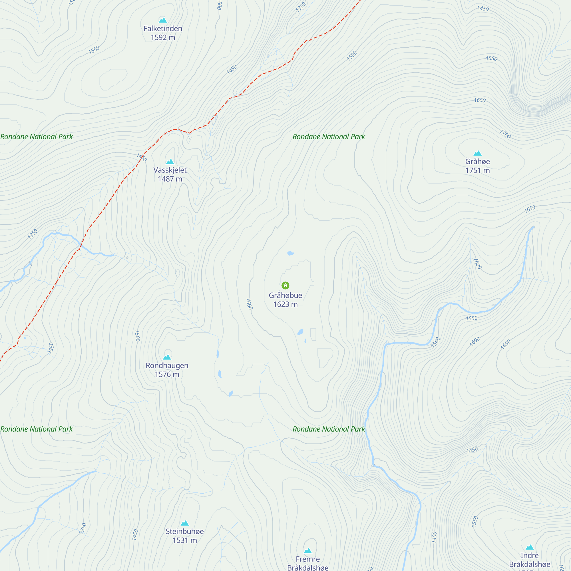 Gråhøbue map