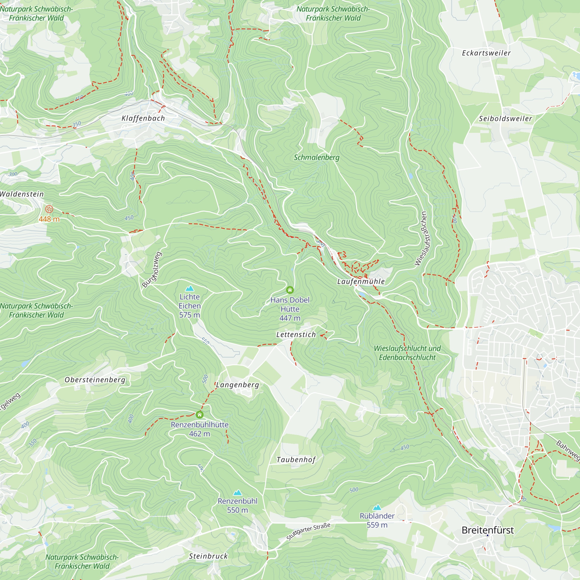 Hans Dobel Hütte map