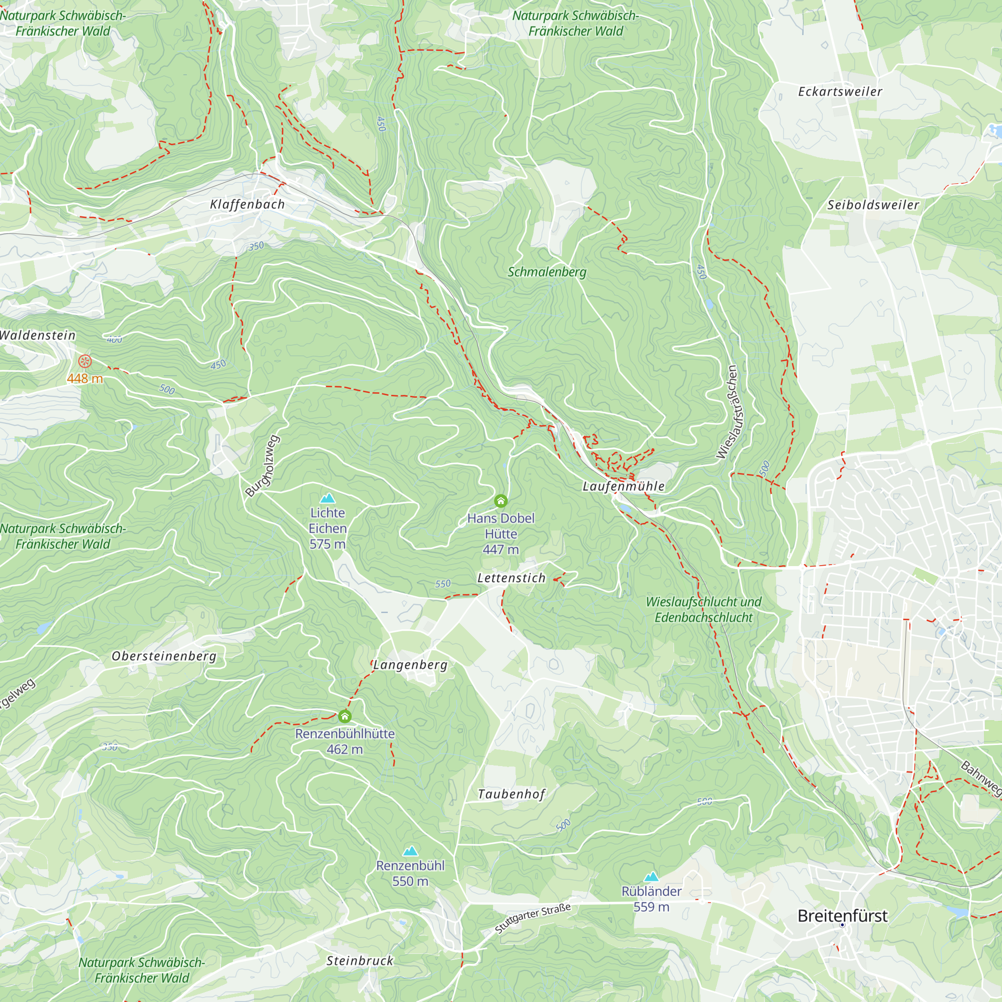 Hans Dobel Hütte map