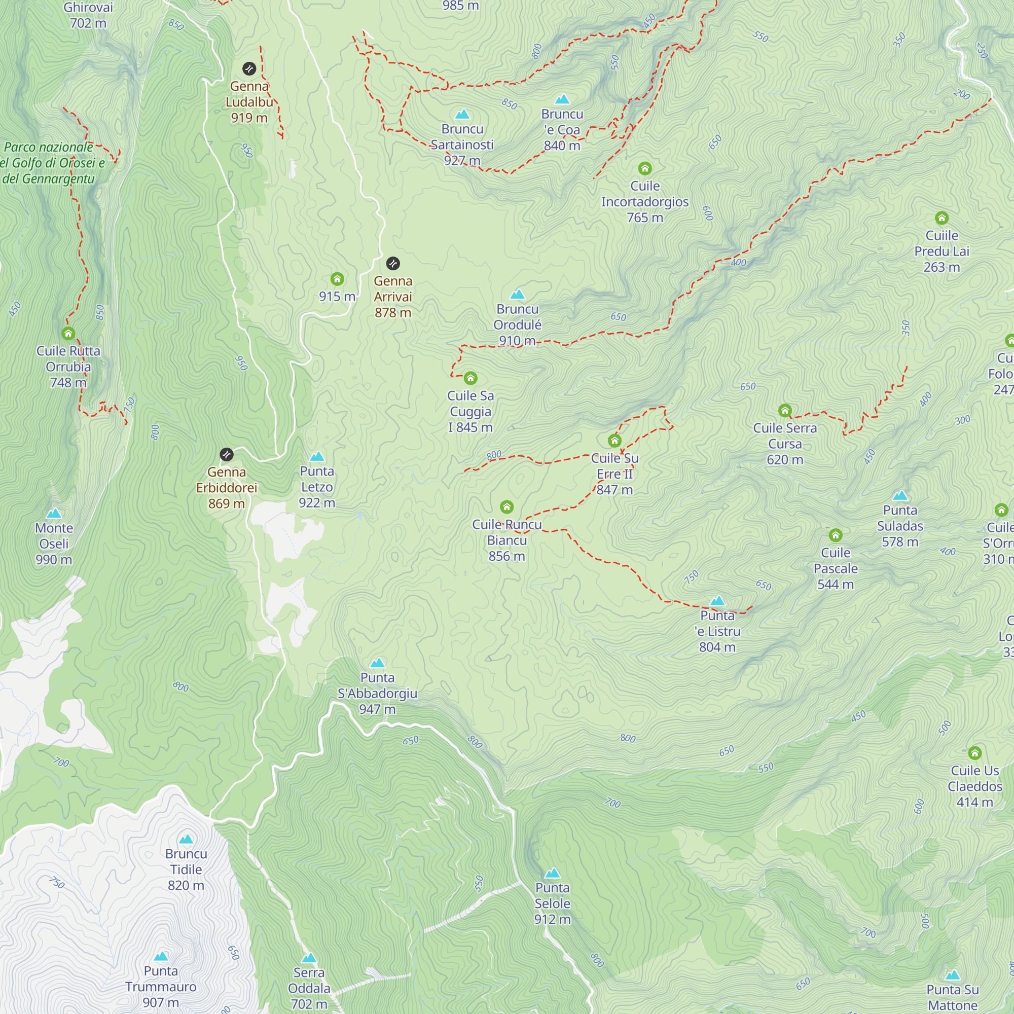 Cuile Runcu Biancu map