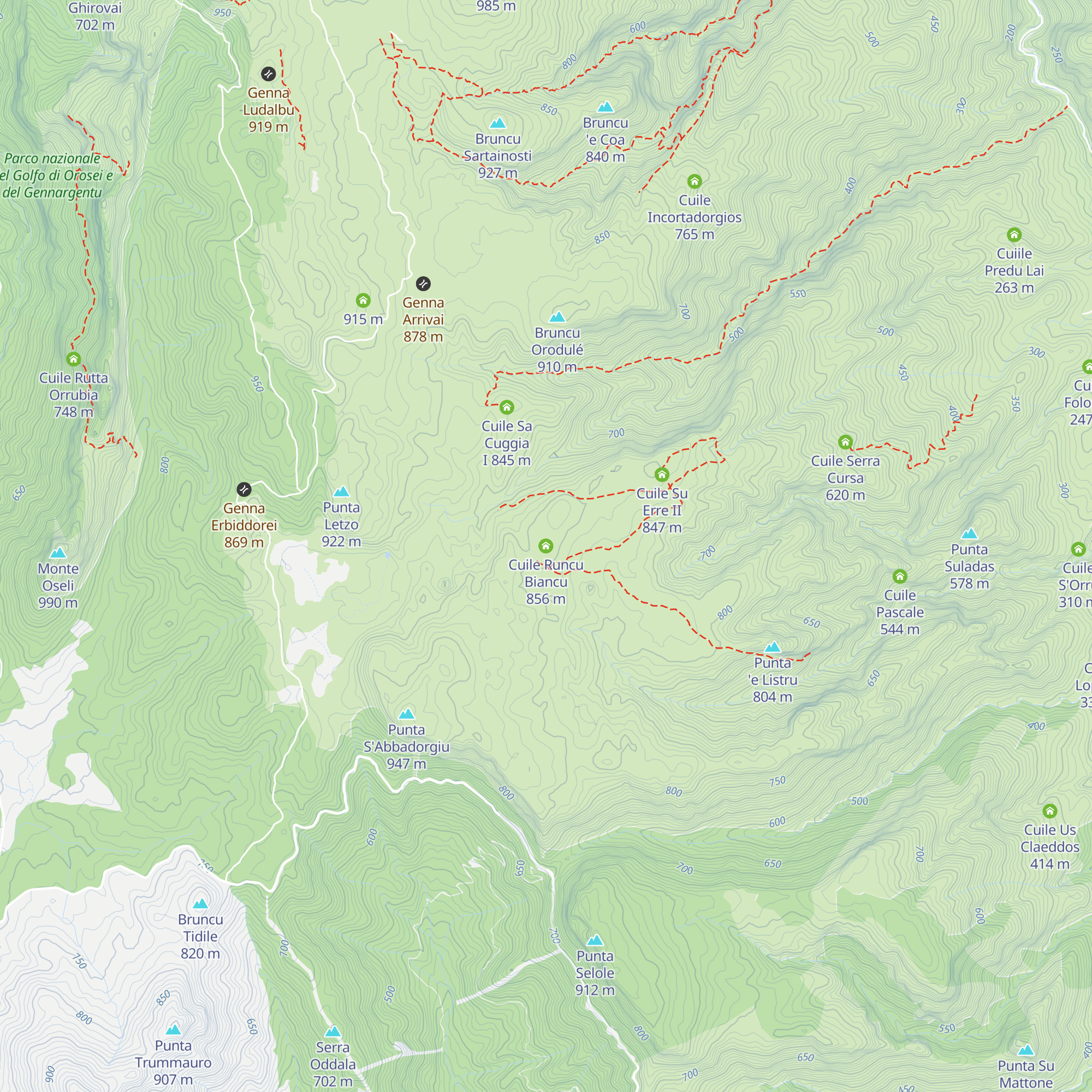 Cuile Runcu Biancu map
