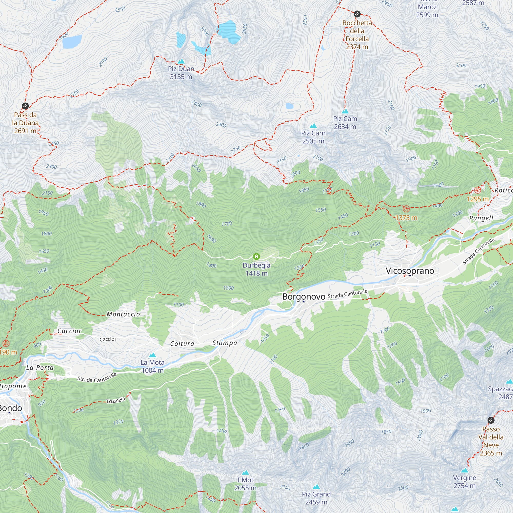 Durbegia map