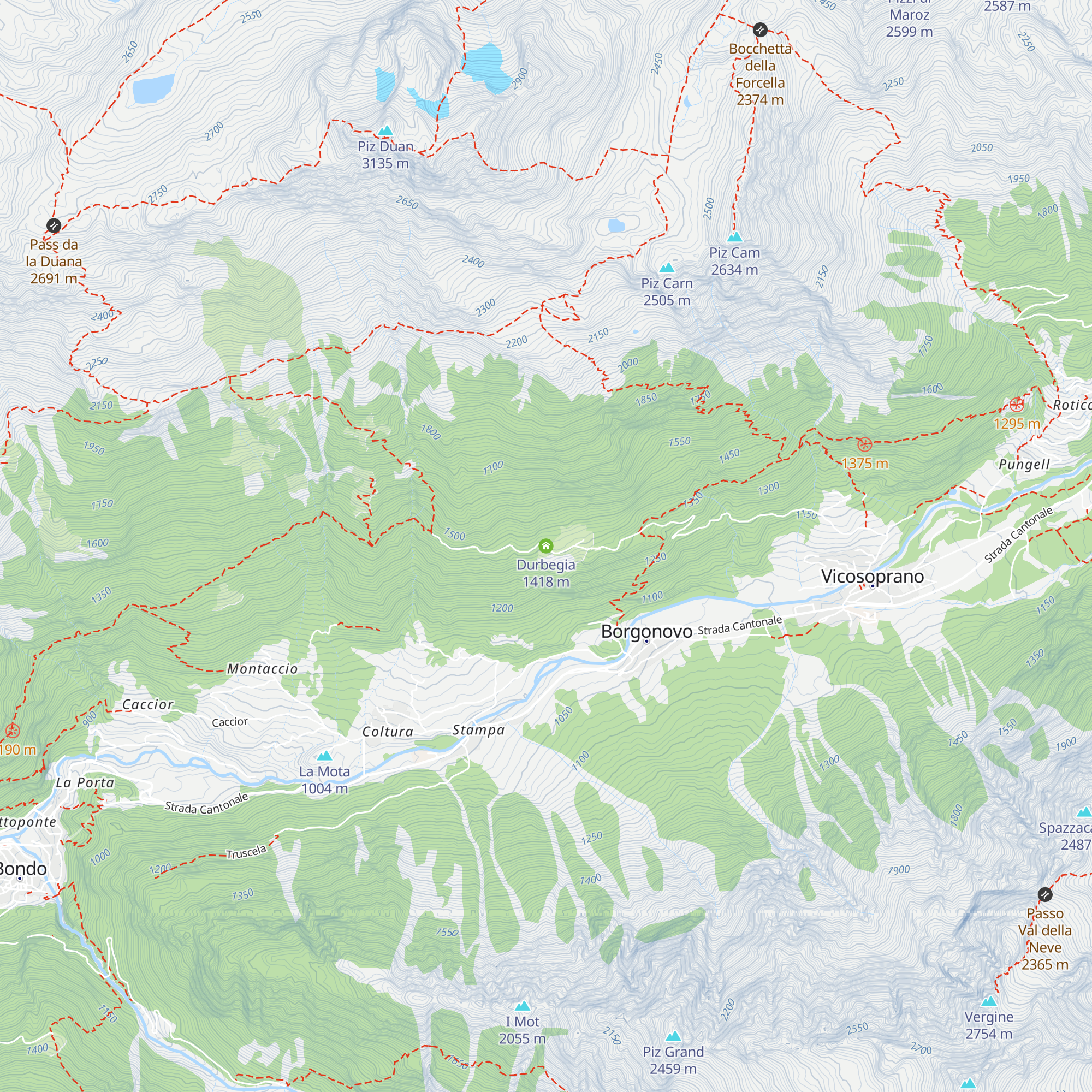 Durbegia map
