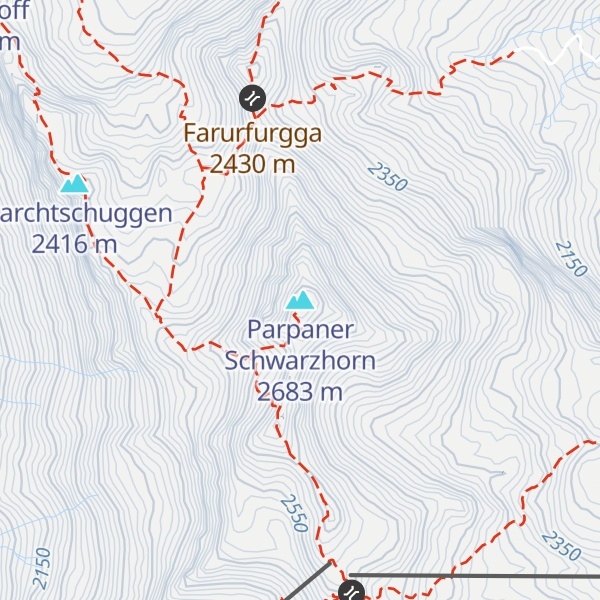 Map of Parpaner Schwarzhorn