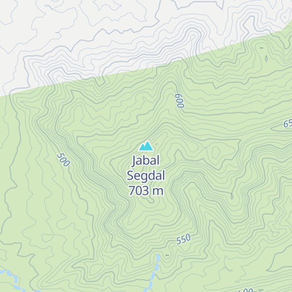 Map of Jabal Segdal