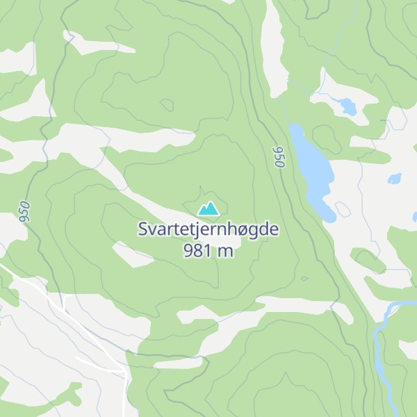 Map of Svartetjernhøgde