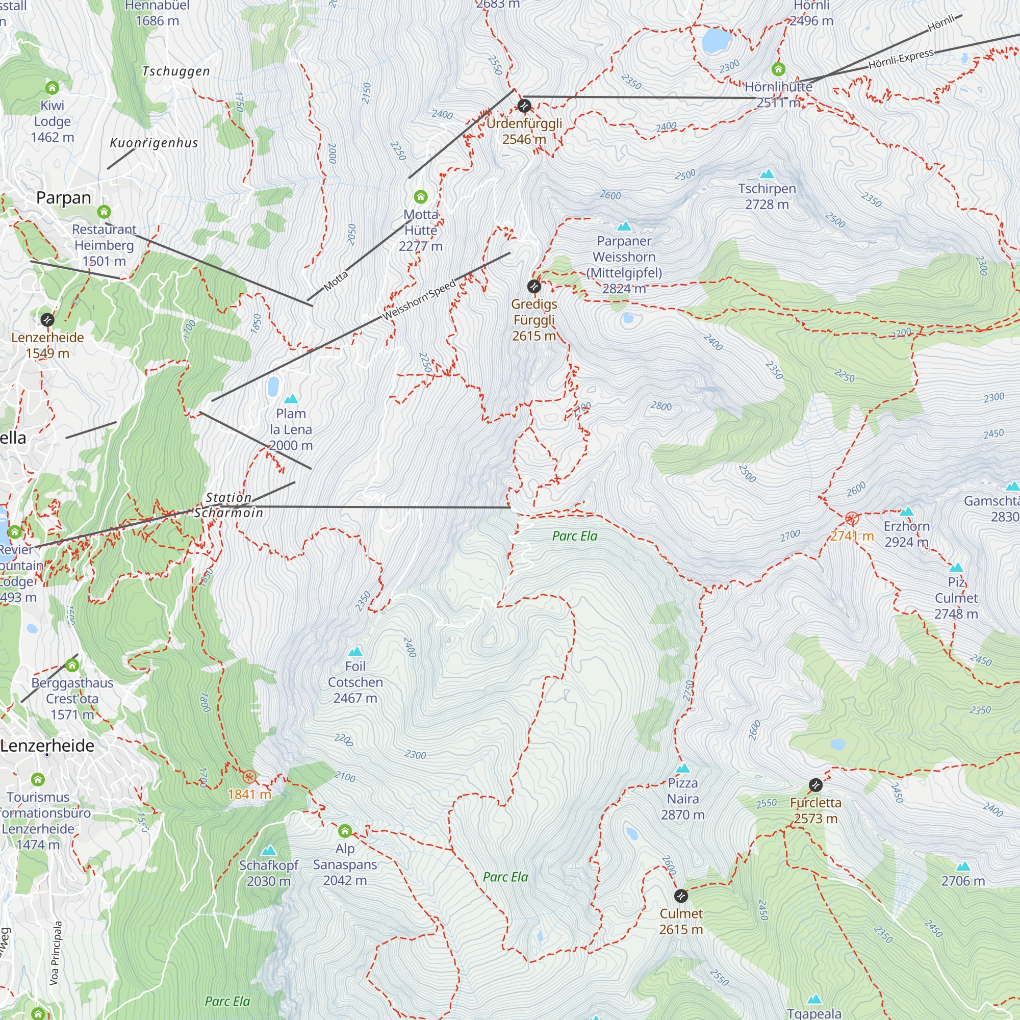 Panoramarestaurant Rothorngipfel map