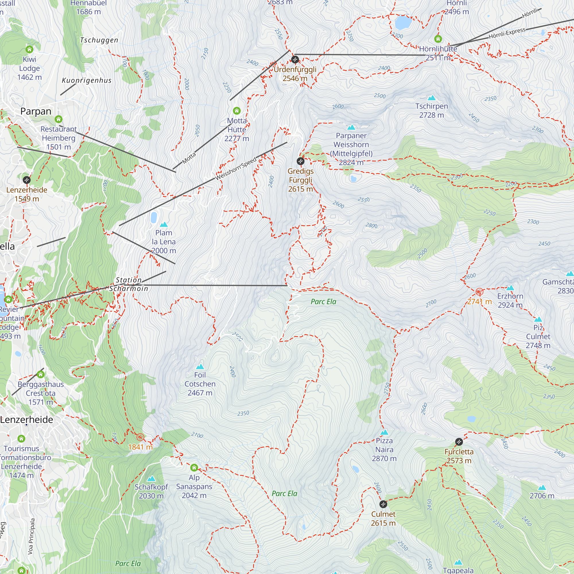 Panoramarestaurant Rothorngipfel map