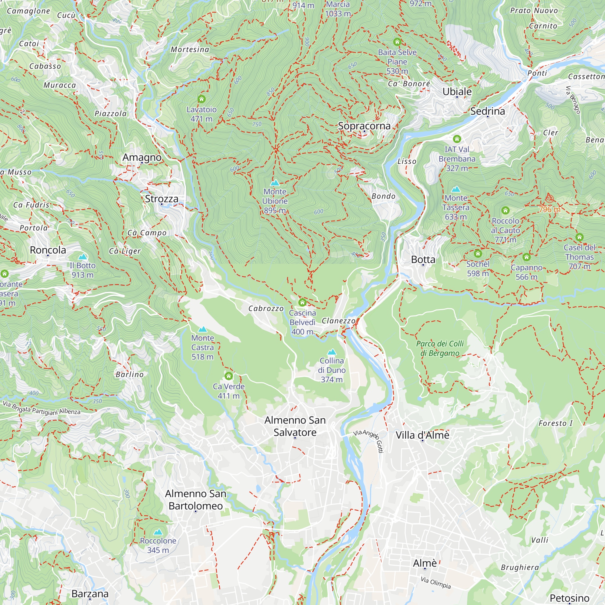 Cascina Belvedì map