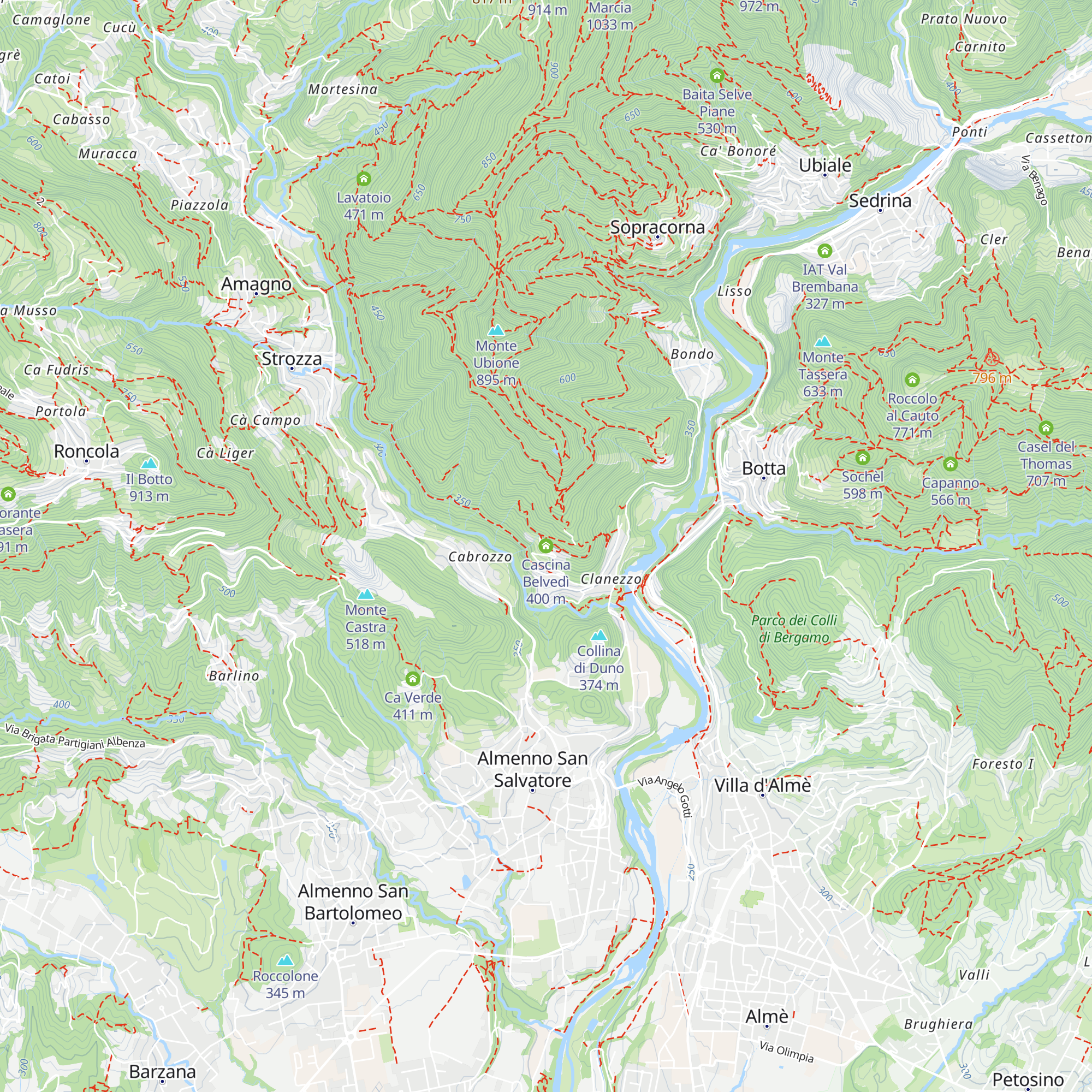 Cascina Belvedì map