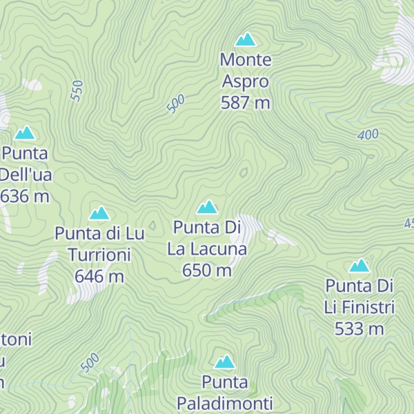 Map of Punta Di La Lacuna