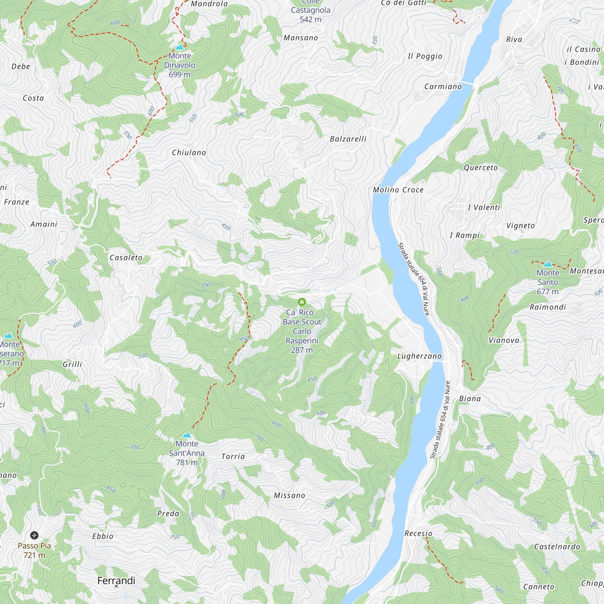 Ca' Ricò - Base Scout Carlo Rasperini map
