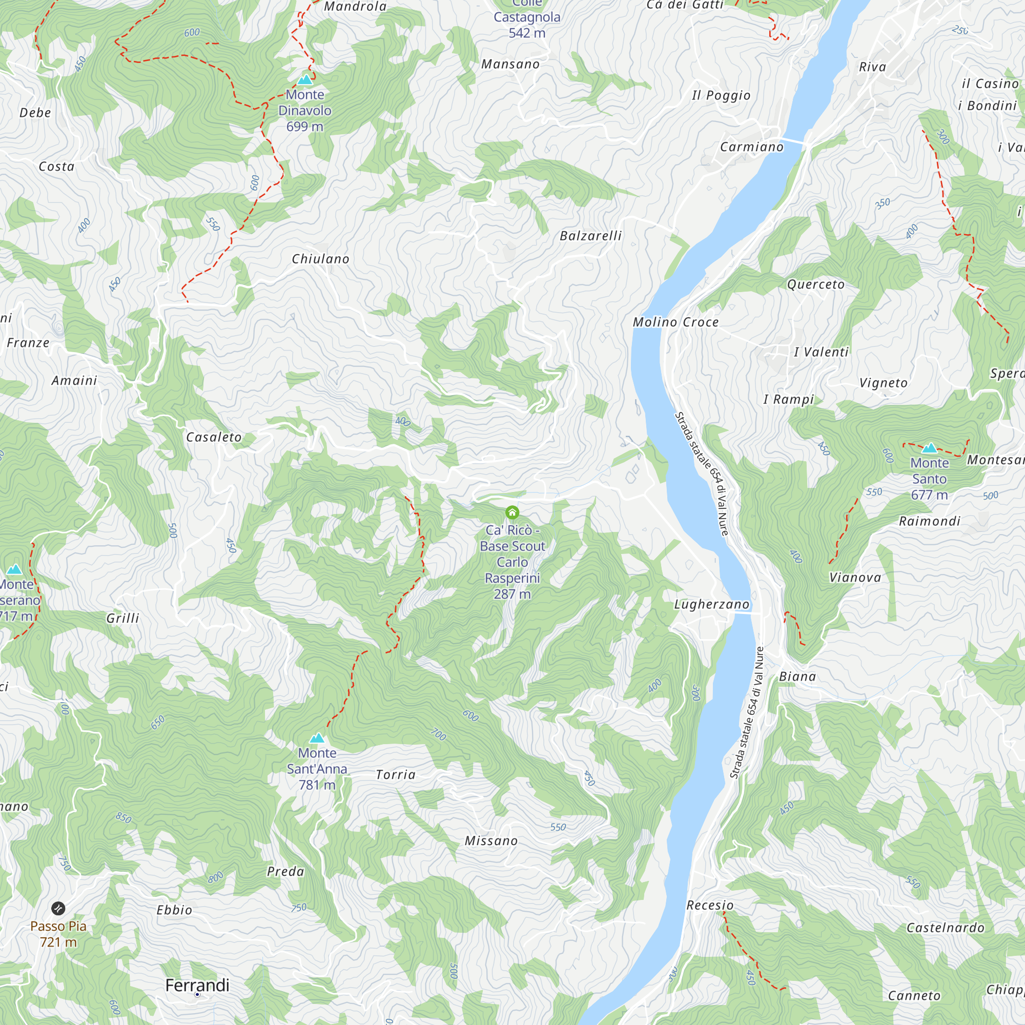 Ca' Ricò - Base Scout Carlo Rasperini map