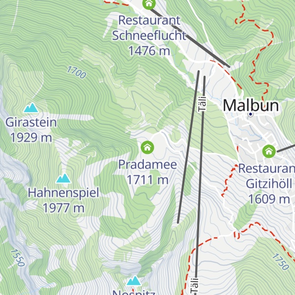 Map of Pradamee
