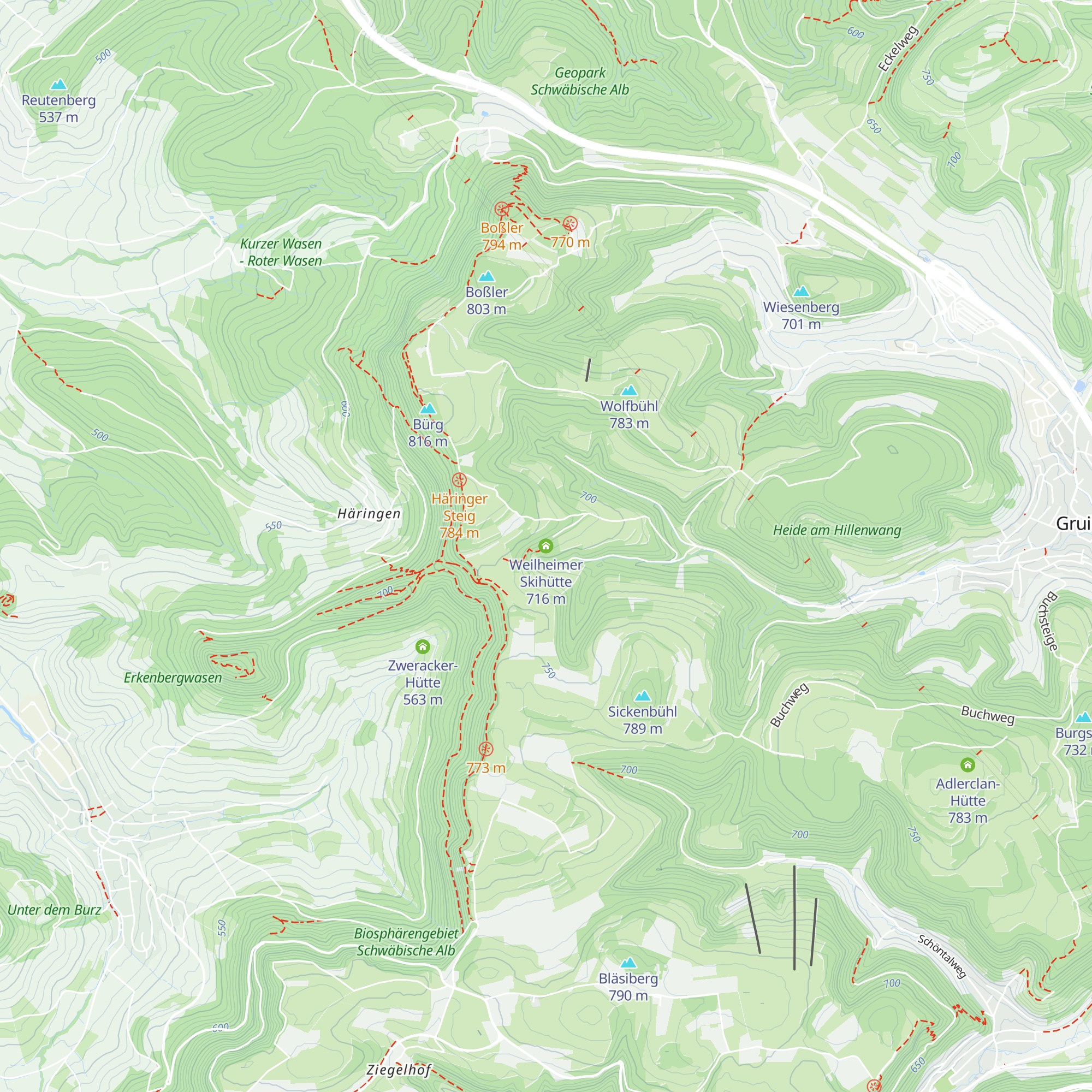Weilheimer Skihütte map
