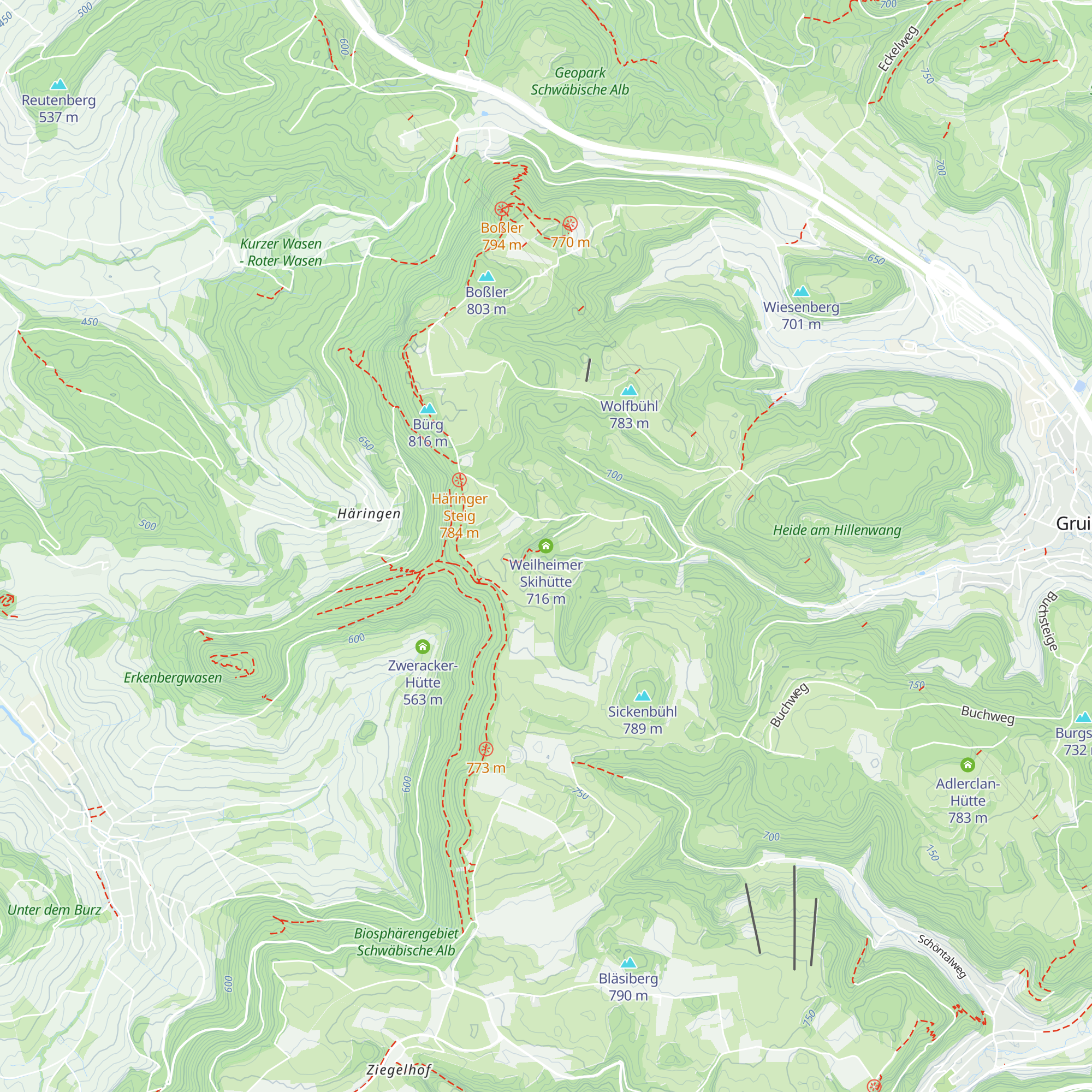 Weilheimer Skihütte map