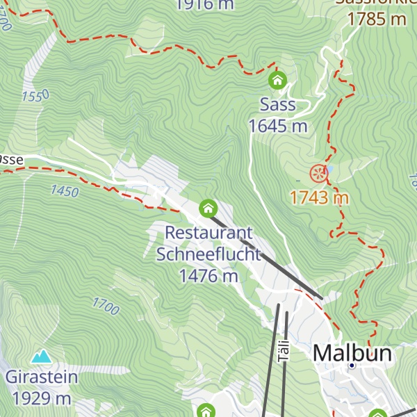 Map of Restaurant Schneeflucht