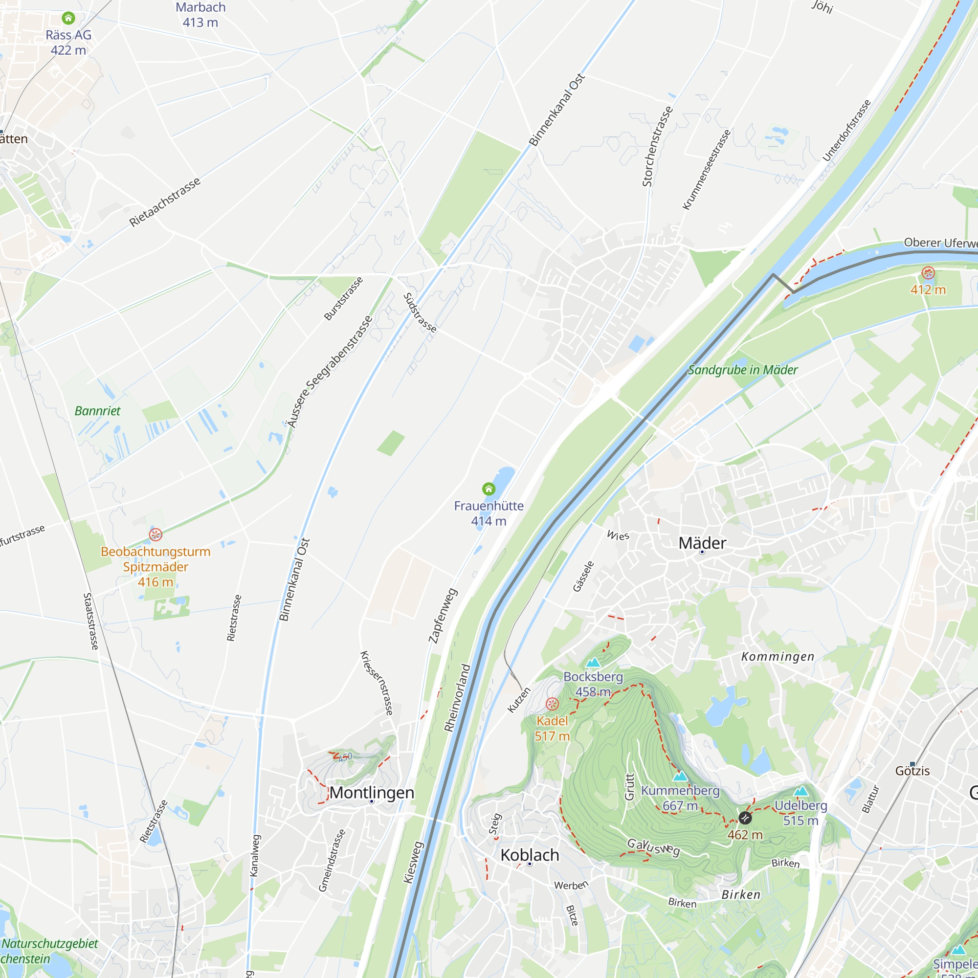 Frauenhütte map