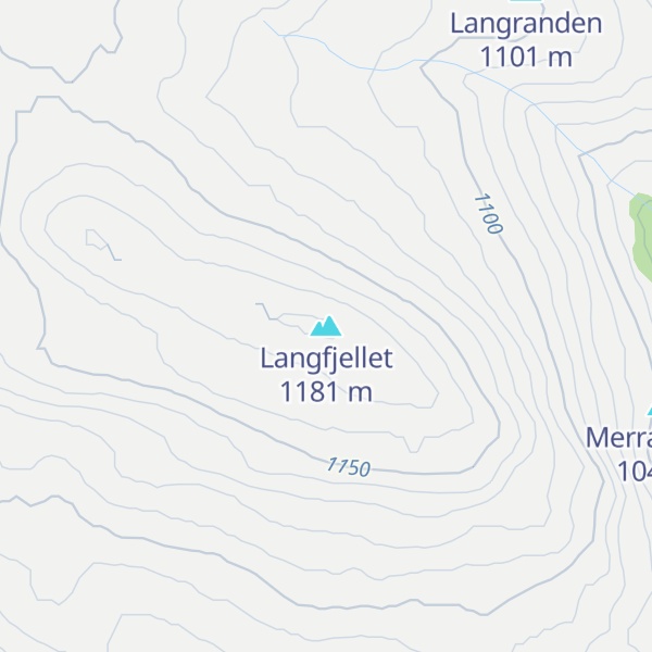 Map of Langfjellet