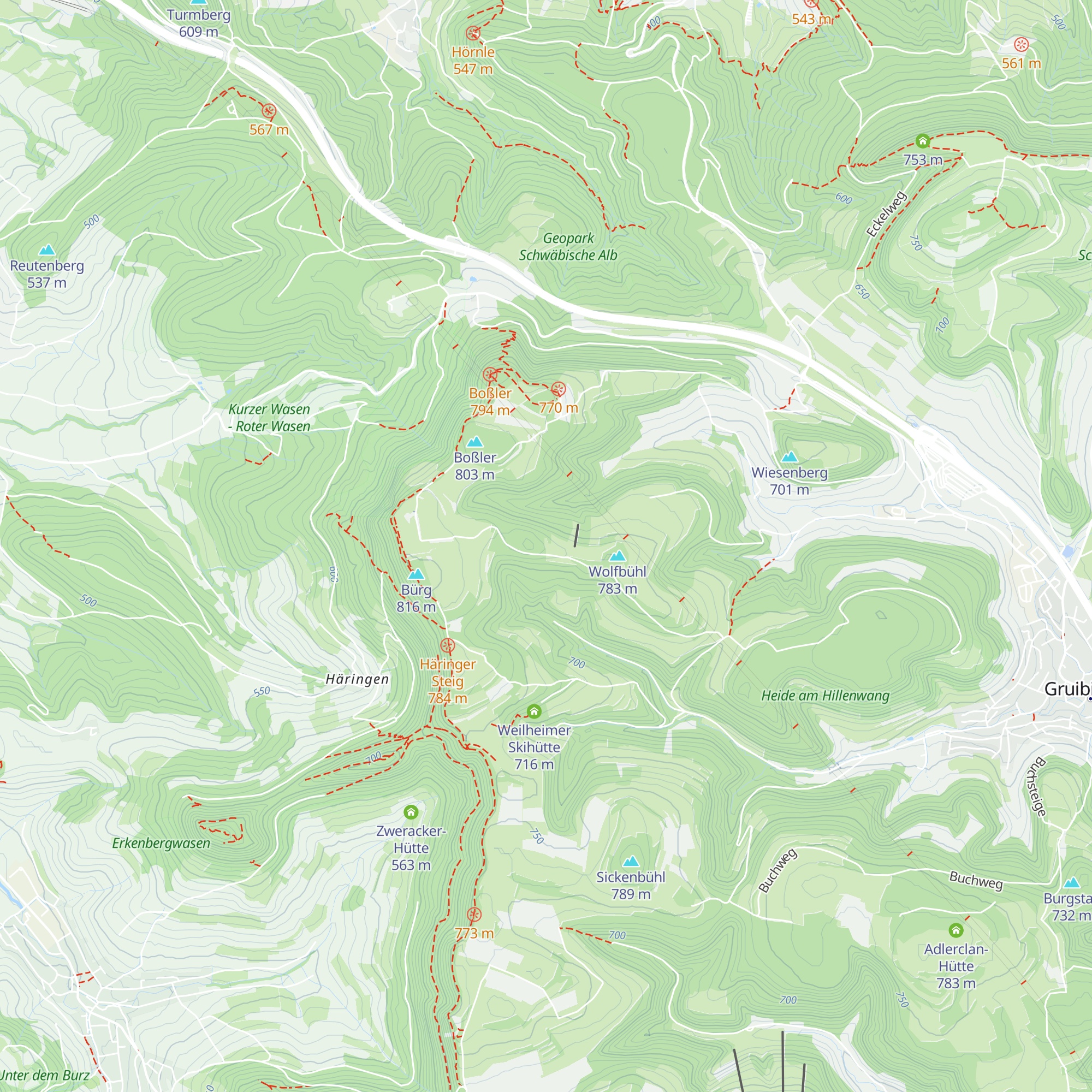 Wolfbühlhütte map