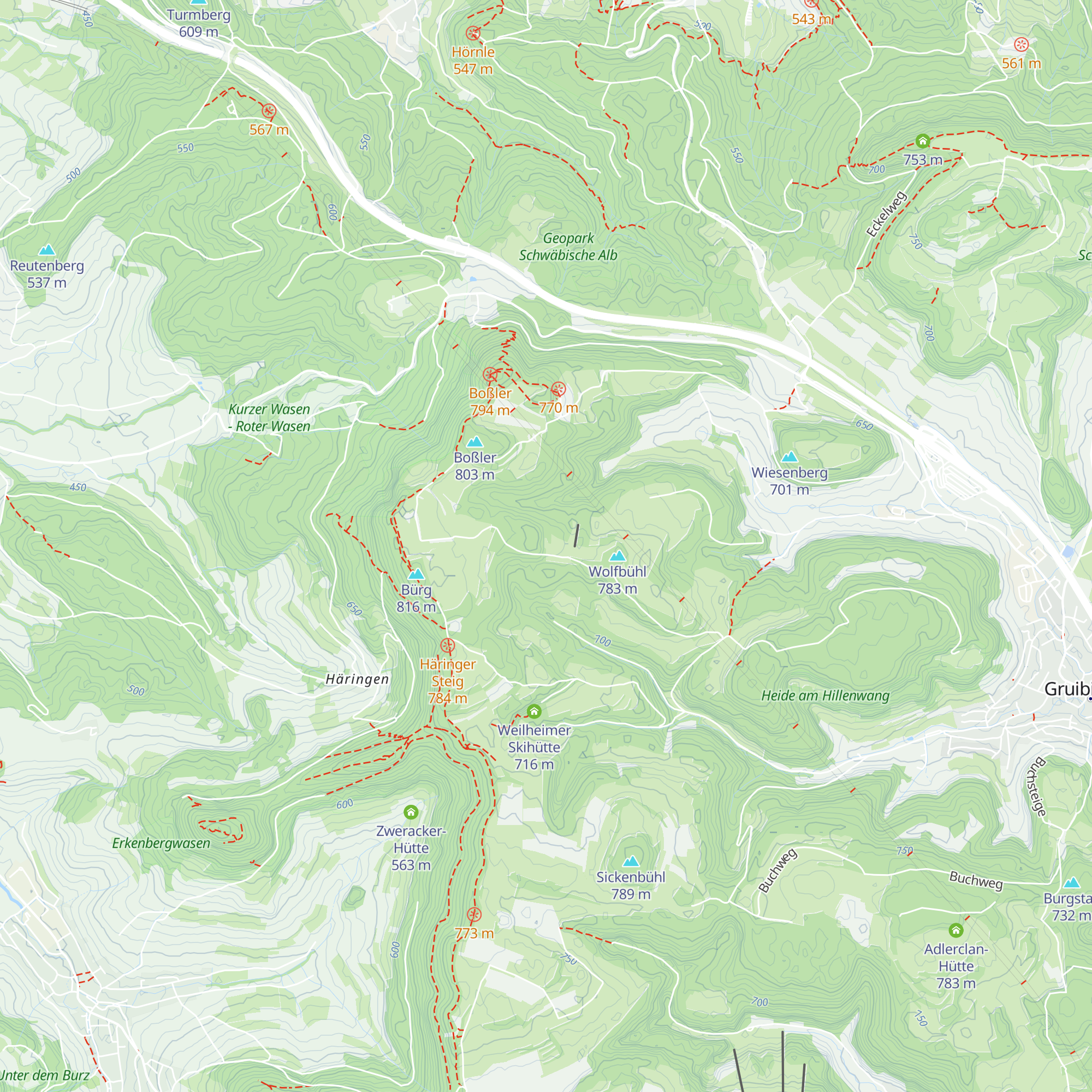 Wolfbühlhütte map